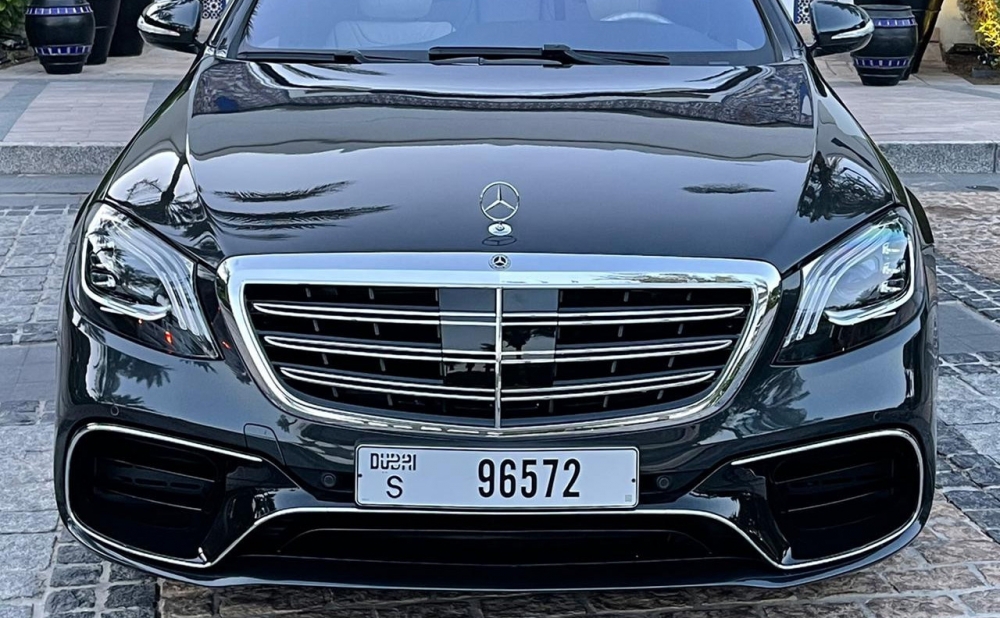 zwart Mercedes-Benz S500 2017